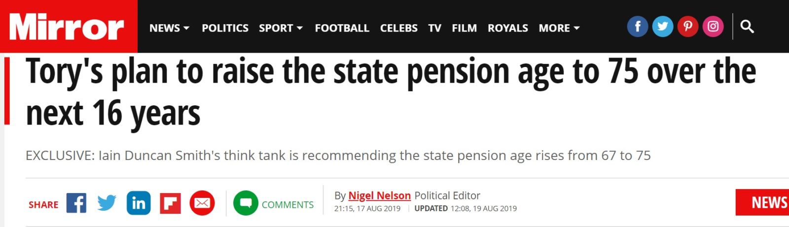The state pension age is set to rise